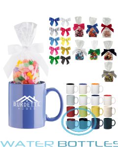 11 Oz. Colored Stoneware Mug With C-Handle